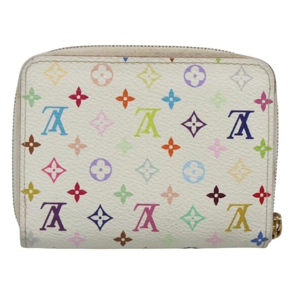 Share LOUIS VUITTON Monogram Multicolor Zippy Coin Purse White - Picture 2 of 16